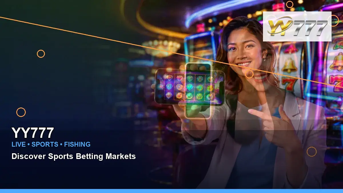 YY777 adventure online slot games featuring an adult Filipina casino host with a wide-action composition