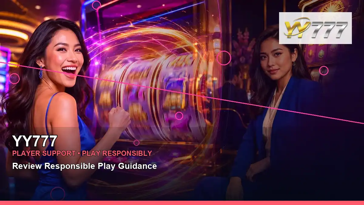 YY777 neon-lit neon jackpot slot games in a left-framed layout for Philippine players